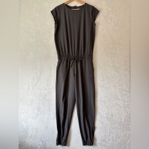 Albion‎ Fit Womens gray casual Jetset jogger short sleeve JUMPSUIT Size small